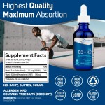 Vitamin D3 Drops Supplier - D3 K2 Liquid Menaquinone Heart Health Immune Drop