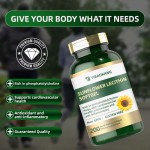 Sunflower Lecithin Softgel Manufacturer - 2400mg Cardiovascular