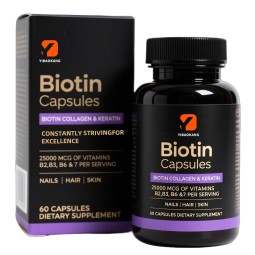 Biotin Collagen Keratin Supplement Supplier - 25000mcg Hyaluronic Acid