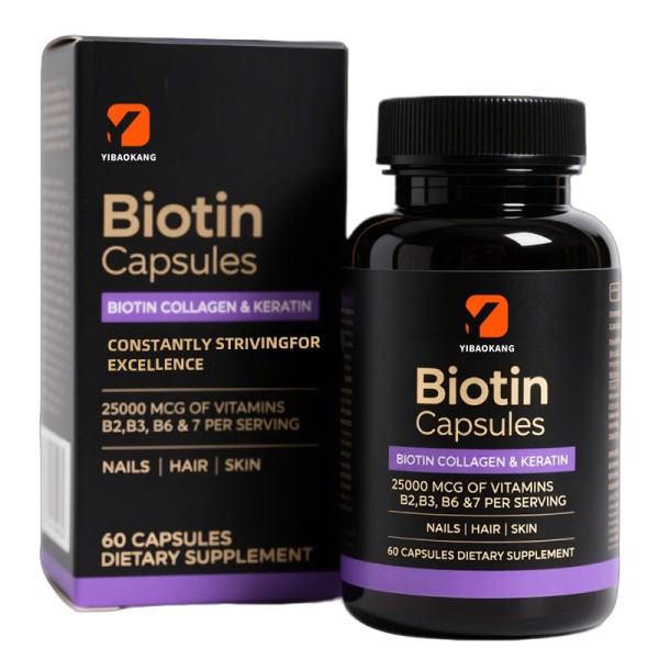 Biotin Collagen Keratin Supplement Supplier - 25000mcg Hyaluronic Acid
