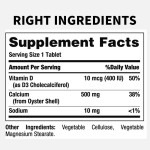 Calcium Vitamin D3 Tablets Manufacturer - 500mg Bone Health