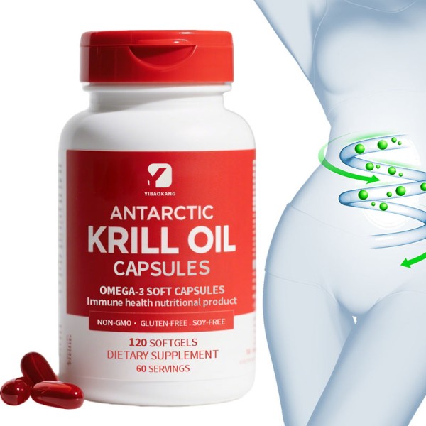 Antarctic Krill Oil Capsules Manufacturer - 1000mg 120 Pieces