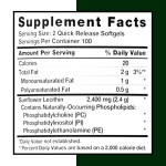 Sunflower Lecithin Softgel Manufacturer - 2400mg Cardiovascular