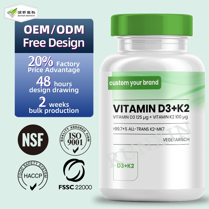 Vitamin K2 D3 Tablet Supplier - Private Label Customized Boost Immune Premium