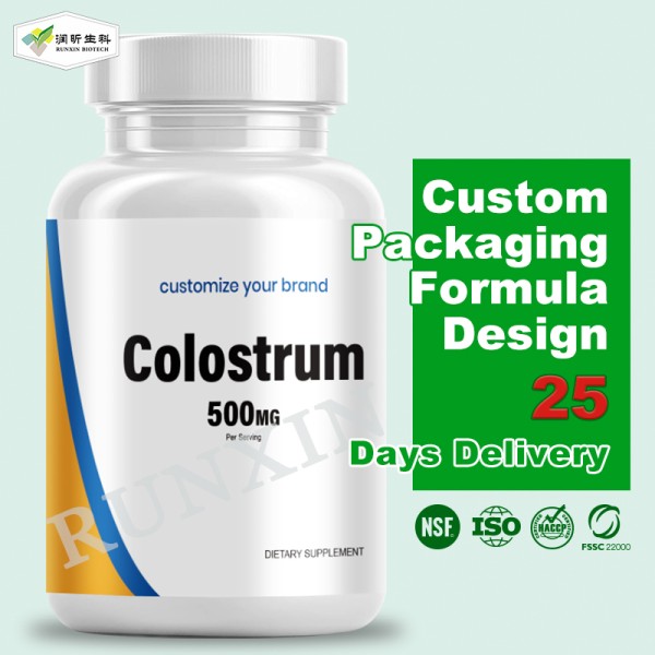 Colostrum Capsules Manufacturer - Food Supplement Gut Health Bovine Goat