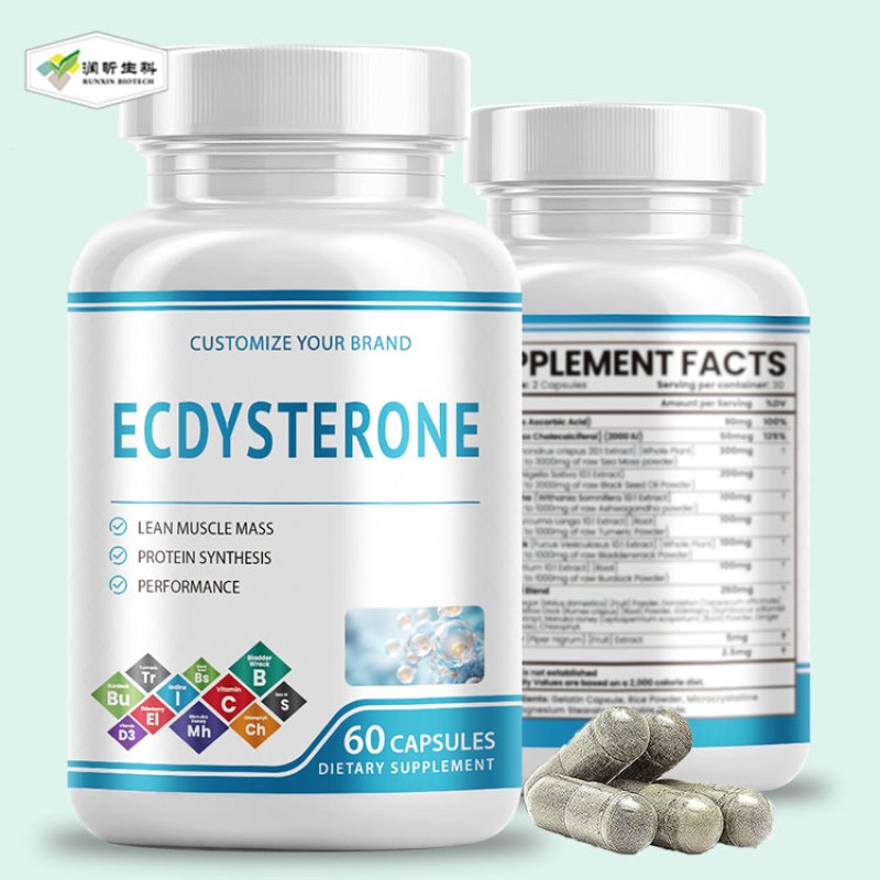 Ecdysterone Capsules Manufacturer - ODM OEM 1000mg Overall Vitality Support