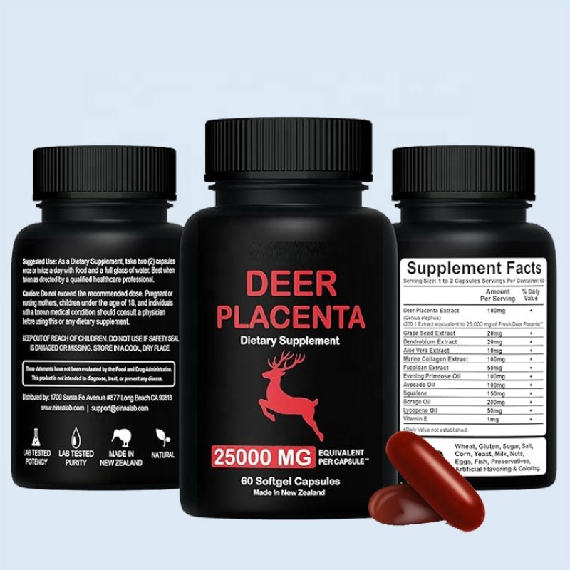 Stem Cell Capsules Factory - Potent Deer Placenta Youthful Vitality Capsules