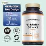 Vitamin D3 K2 Capsules Supplier - High Quality OEM ODM Mood Health Vegan