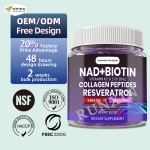 NAD+ Gummy Factory - Collagen Keratin Zinc Resveratrol Berberine K2 D3