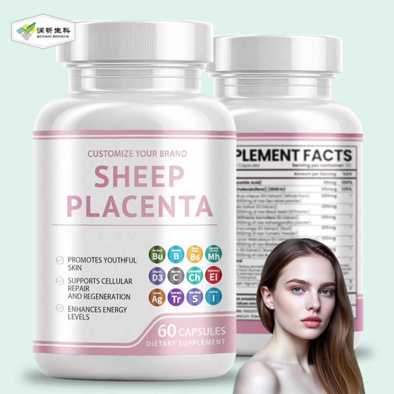 Sheep Placenta Capsules Supplier - OEM Food Supplements Skin Whitening Health