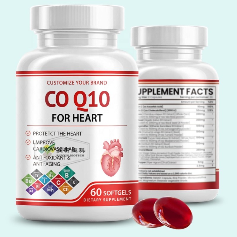 CoQ10 Capsule Manufacturer - Private Label PQQ 100mg Ubiquinone 200mg Softgel