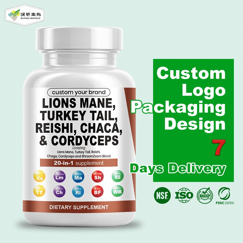 Herbal Supplements Manufacturer - Factory Customised Lions Mane Immune Support