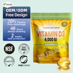 Vitamin D3 Softgels Factory - Customized OEM 4000 IU Maximum Strength Immunity
