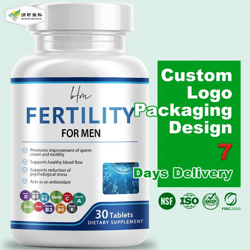 Male Fertility Tablets Supplier - Herbal Supplements L-Arginine Omega 3 for Men