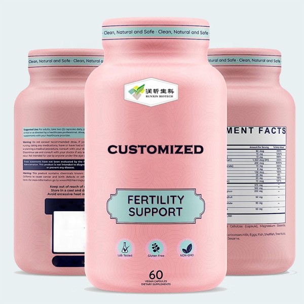 Fertility Capsules Factory - Folate Zinc Iron Inositol Women Support Supplement
