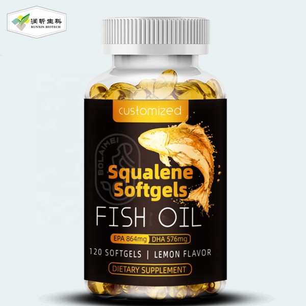 Fish Oil Capsules Supplier - Amazon Squalane EPA DHA Algae Deep Sea 1000Mg