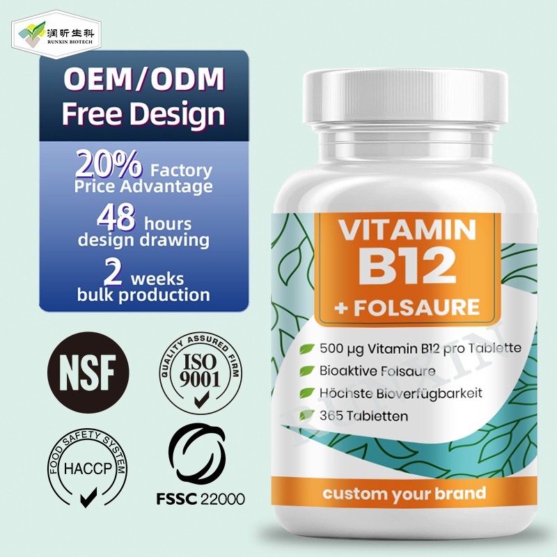 Vitamin B12 Tablet Manufacturer - OEM ODM Adult Digestion Energy Vegan
