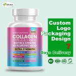 Beauty Capsules Supplier - OEM Multi-Vitamins Marine Keratin Biotin Collagen