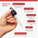 Vitamin D3 K2 Drops Factory - Private Label Liquid Bone Immunity Hair Growth