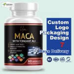 Black Maca Capsules Factory - Private Label 400mg Men Energy Stamina Performance