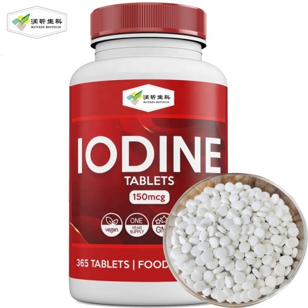 Potassium Iodide Tablets Factory - Food Grade Iodate 150mg Radiation Protection