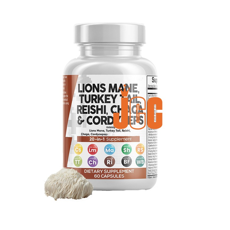 Mushroom Capsules Manufacturer - Lions Mane Reshi Cordyceps
