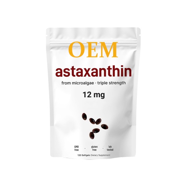 Astaxanthin Softgel Factory - 12mg Antioxidant Non-GMO
