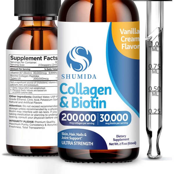 Biotin Collagen Drops Manufacturer - Strong Nails Healthy Skin