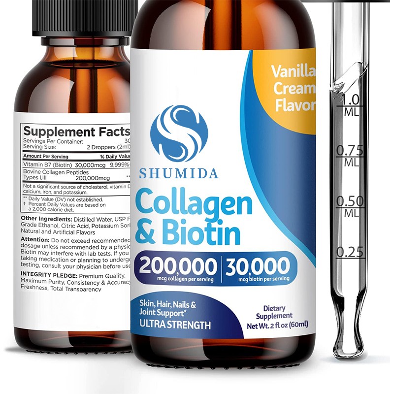 Biotin Collagen Drops Manufacturer - Strong Nails Healthy Skin