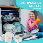 Dishwasher Tablets Factory - 24 Washes Automatic Detergent Eco-friendly Machine