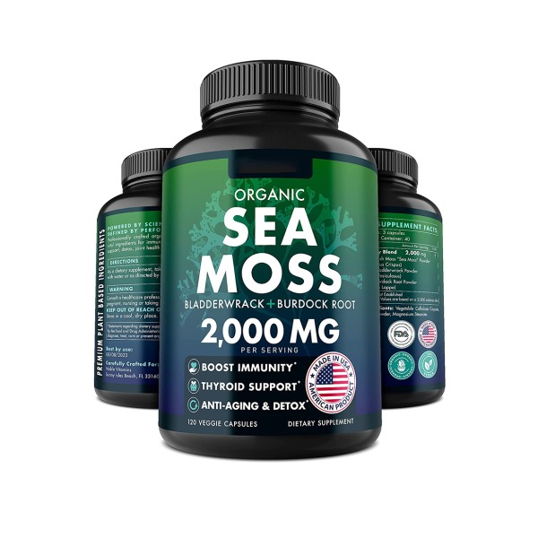 Sea Moss Capsules Supplier - Burdock Root Bladderwrack Joint Skin Health