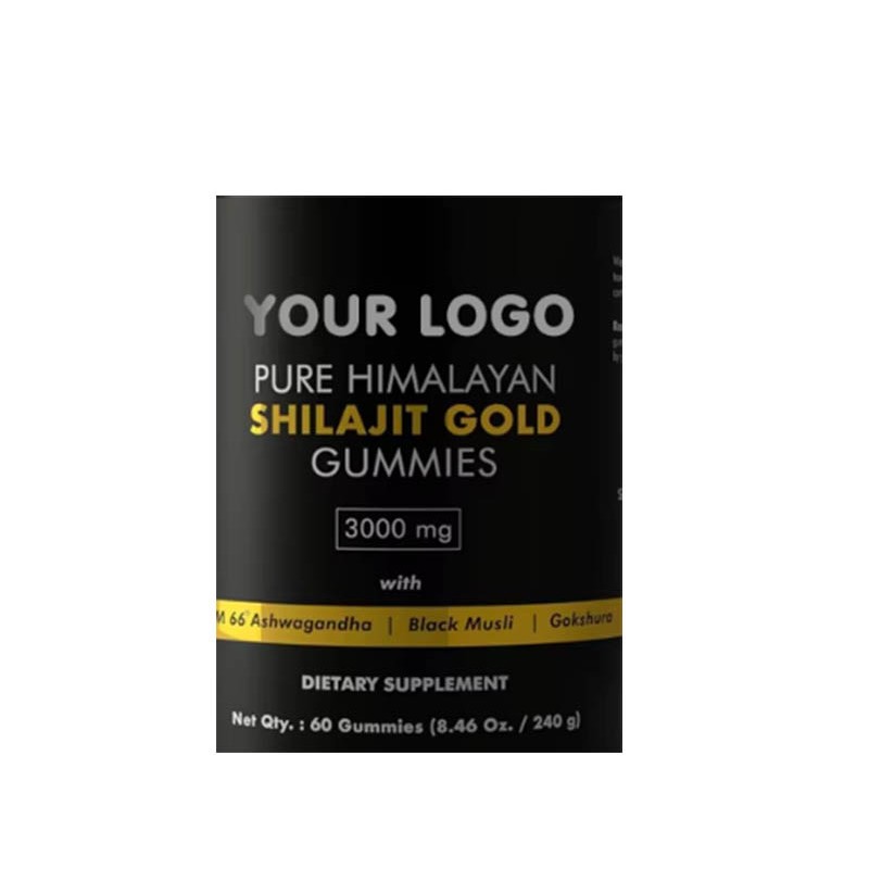 Shilajit Gummies Manufacturer - Custom Logo Organic Male Function Energy Boost