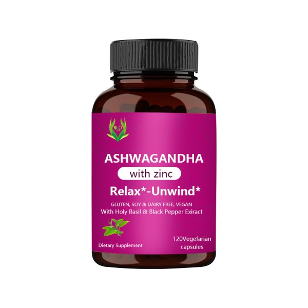 Pure Ashwagandha Capsules Factory - Zinc Black Pepper Stress