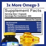 Omega 3 Softgels Factory - Triple Strength Brain Heart