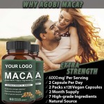 Maca Capsules Manufacturer - OEM ODM Natural Herbal Energy Supplement