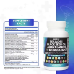 Sea Moss Capsules Supplier - Private Label 3000mg Black Seed Oil Ashwagandha