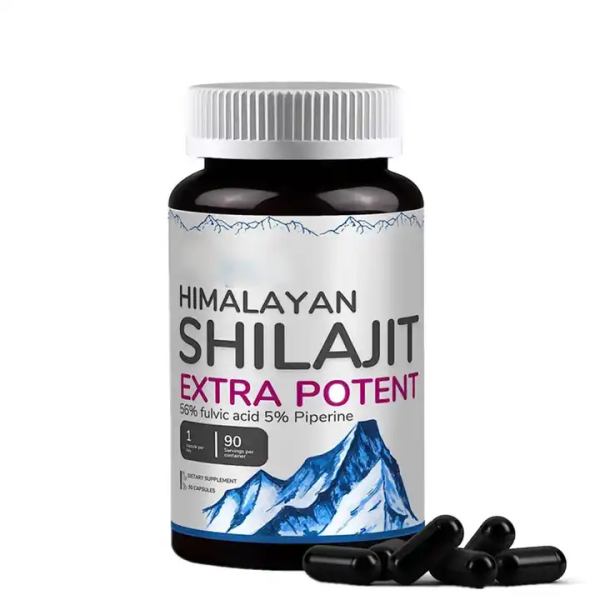 Shilajit Capsules Factory - Rich in Humic Acid 85 Minerals Male Strength