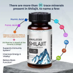 Shilajit Capsules Factory - Rich in Humic Acid 85 Minerals Male Strength
