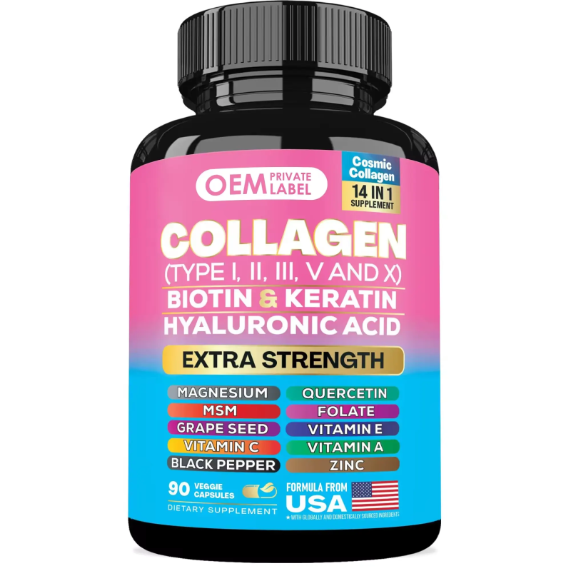 Collagen Capsules Supplier - Biotin Keratin Hyaluronic Acid Supplement