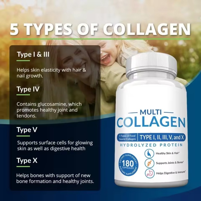 Collagen Capsules Factory - Private Label Organic Halal Fish Multi Collagen