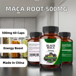 Maca Root Extract Supplier - 500mg 60caps Black Color