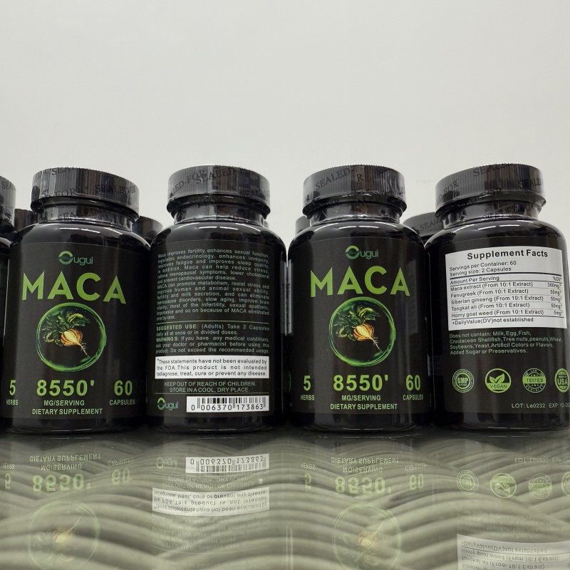 Maca Root Capsules Factory - Energy Boost Performance Mood
