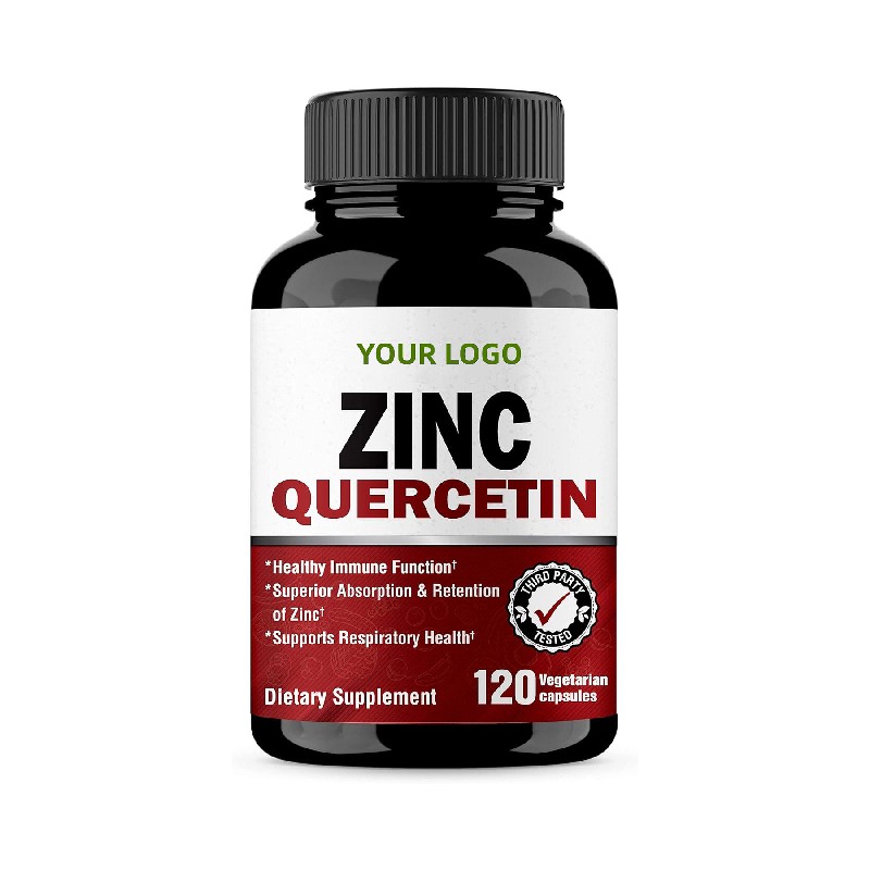 Zinc Quercetin Capsules Factory - 60 Vegetarian Antioxidant Immune