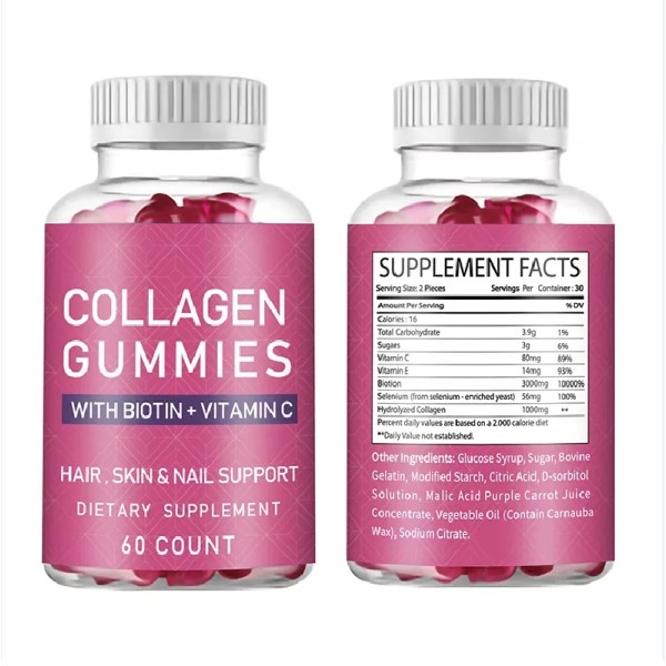Vegan Collagen Gummies Supplier - Biotin Hair Skin Nail