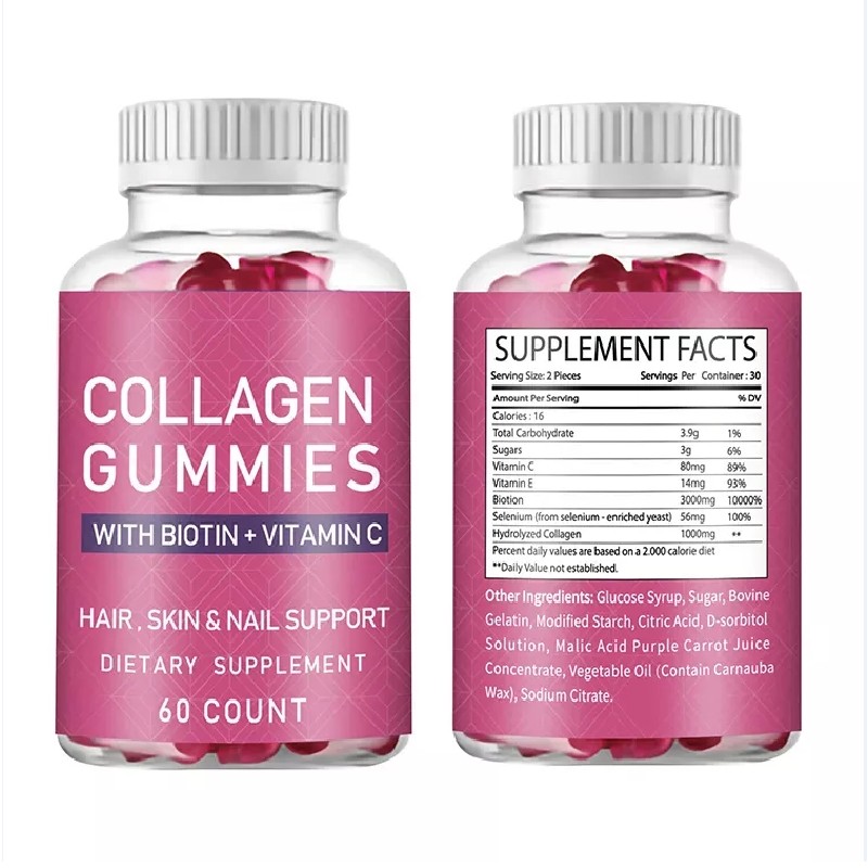 Vegan Collagen Gummies Supplier - Biotin Hair Skin Nail