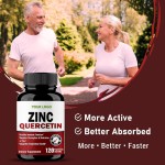 Zinc Quercetin Capsules Factory - 60 Vegetarian Antioxidant Immune