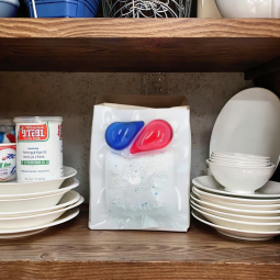 Dishwasher Pods Manufacturer - Solid Disposable Powder Detergent Kitchen Use