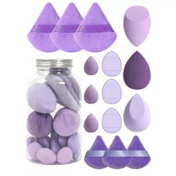 Makeup Sponge Set Manufacturer - Solid Color Powder Puff Collection