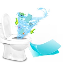 Toilet Bowl Tablets Factory - Blue Bubbles Solid Block