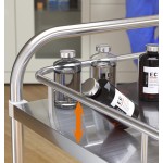 Surgical Trolley Manufacturer - Stainless Steel Emergency Cart 2 Layers